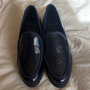 Donald J. Pliner Glossy Midnight Loafers